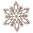 Dekoaufhänger "Schneeflocke" (gold) von GreenGate. Snowflake hanging