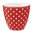 Latte Cup "Spot" (red) von GreenGate. Tasse - Becher - Chacheli