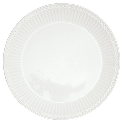 Teller "Alice" (white) von GreenGate. Frühstücksteller - Plate