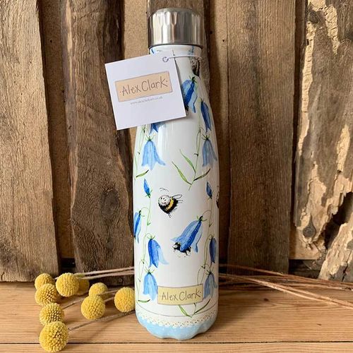 Trinkflasche "Biene & Glockenblume" (Bee & Harebell) von Alex Clark. Water bottle
