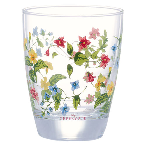 Trinkglas "Karolina" (white) von GreenGate. Wasserglas